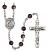 San Cristobal Engravable Rosary with Brown Beads