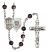 Saint George and Coast Guard Rosary with Brown Beads