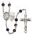 Saint Joseph of Cupertino Rosary with Brown Beads