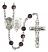 Saint Michael and Air Force Rosary with Brown Beads