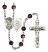 Saint Michael and Army Rosary with Brown Beads