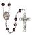 Virgen de la Divina Providencia Engravable Rosary with Brown Beads