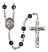 San Peregrino Engravable Rosary with Brown Beads