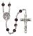 San Raymon Nonato Engravable Rosary with Brown Beads