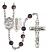 Sts. Cosmas & Damian and Doctors Rosary with Brown Beads