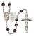 Saint Kateri and Equestrian Rosary with Brown Beads