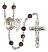 Saint Sebastian and Archery Rosary with Brown Beads