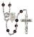 Saint John Paul II Rosary with Brown Beads