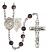 Our Lady of Mount Carmel Rosary with Brown Beads