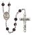 Our Lady of San Juan Engravable Rosary with Brown Beads