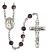 Saint Wenceslaus Engravable Rosary with Brown Beads