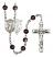 Divine Mercy Rosary with Brown Beads