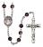 Divina Misericordia Rosary with Brown Beads