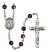 Saint Marina Engravable Rosary with Brown Beads