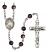 Saint Maria Bertilla Boscardin Engravable Rosary with Brown Beads