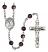 Saint Mary Magdalene of Canossa Engravable Rosary with Brown Beads