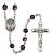 Divino Nino Engravable Rosary with Brown Beads