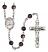 Blessed Jose Canchez del Rio Engravable Rosary with Brown Beads