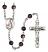 Saint Emma Uffing Engravable Rosary with Brown Beads