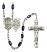 Saint George and EMT Rosary with Black Onyx Beads