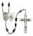 Saint George and Marines Rosary with Black Onyx Beads