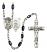 Saint Michael and Air Force Rosary with Black Onyx Beads