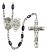 Saint Michael and EMT Rosary with Black Onyx Beads