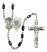 Saint Michael and Coast Guard Rosary with Black Onyx Beads