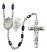 Scapular Engravable Rosary with Black Onyx Beads