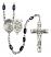 Guardian Angel and EMT Rosary with Black Onyx Beads