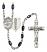 Sts. Cosmas & Damian and Doctors Rosary with Black Onyx Beads