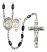 Saint Sebastian and Martial Arts Rosary with Black Onyx Beads