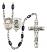 Saint Christopher and Fishing Rosary with Black Onyx Beads