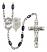 Saint John Paul II Rosary with Black Onyx Beads