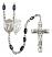 Divine Mercy Rosary with Black Onyx Beads