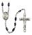 Saint Regis Engravable Rosary with Black Onyx Beads