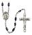 Saint Paul the Hermit Engravable Rosary with Black Onyx Beads