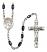 Sts. Peter & Paul Engravable Rosary with Black Onyx Beads