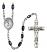 Saint Mary Magdalene of Canossa Engravable Rosary with Black Onyx Beads