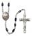 Pope Francis Rosary with Black Onyx Beads