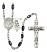 Guardian Angel and Dance Rosary with Black Onyx Beads