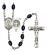 Saint Benedict Rosary with 8X6mm Black Onyx Beads