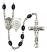 Saint Michael and Army Rosary with 8X6mm Black Onyx Beads