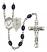 Pope Emeritace Benedict XVI Rosary with 8X6mm Black Onyx Beads