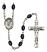 Saint Philip Neri Rosary with 8X6mm Black Onyx Beads