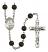 Saint Katharine Drexel Engravable Rosary with Black Onyx Beads