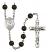 Saint Helen Engravable Rosary with Black Onyx Beads