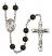 Saint Kilian Engravable Rosary with Black Onyx Beads