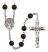 San Raymon Nonato Engravable Rosary with Black Onyx Beads