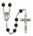 Saint Stanislaus Engravable Rosary with Black Onyx Beads